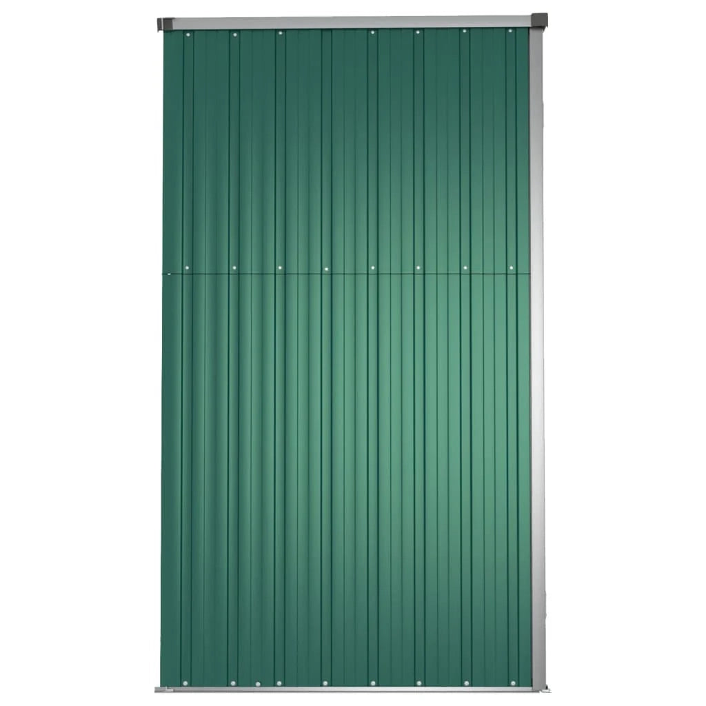 Casetta da giardino cabina ripostiglio casetta da esterno robusta casetta per attrezzi 161 x 89 x 161 cm acciaio zincato verde 02_0022429