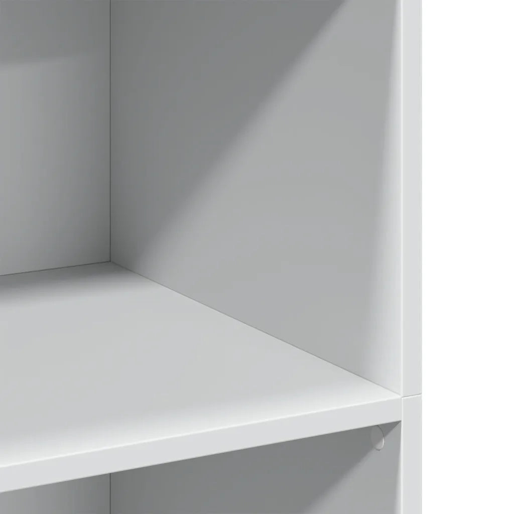 Credenza-Buffet-Armadio da cucina Bianca 70x41x124 cm in Legno Multistrato