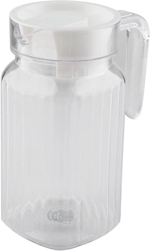 Sapkan trasparente 500 ml con coperchio per bevande fredde - Ideale per acqua, succo e tè - Acril duraturo