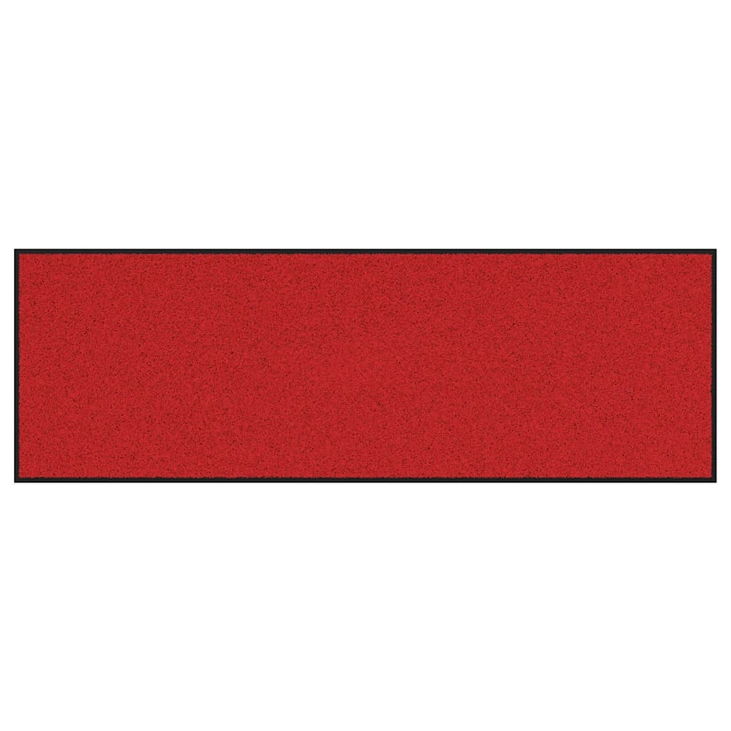 Zerbino d'ingresso moderno rettangolare 60 x 180 cm adatto per uso interno ed esterno base antiscivolo poliammide rosso 02_0057991
