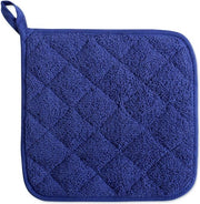 Set di Pannellini per Cucina 5 pezzi, Pannellini a Resistenza al Calore, Set di Sottopiani per Forno, Pannellini a Fiamma per Cucina e Frittura - Blu Scuro - 18*18cm