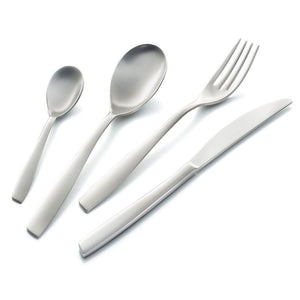 Servizio Set di Posate 24 pezzi in Acciaio Inox Eme Eleven Sabbiato