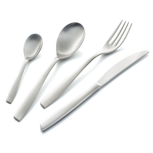 Servizio Set di Posate 24 pezzi in Acciaio Inox Eme Eleven Sabbiato