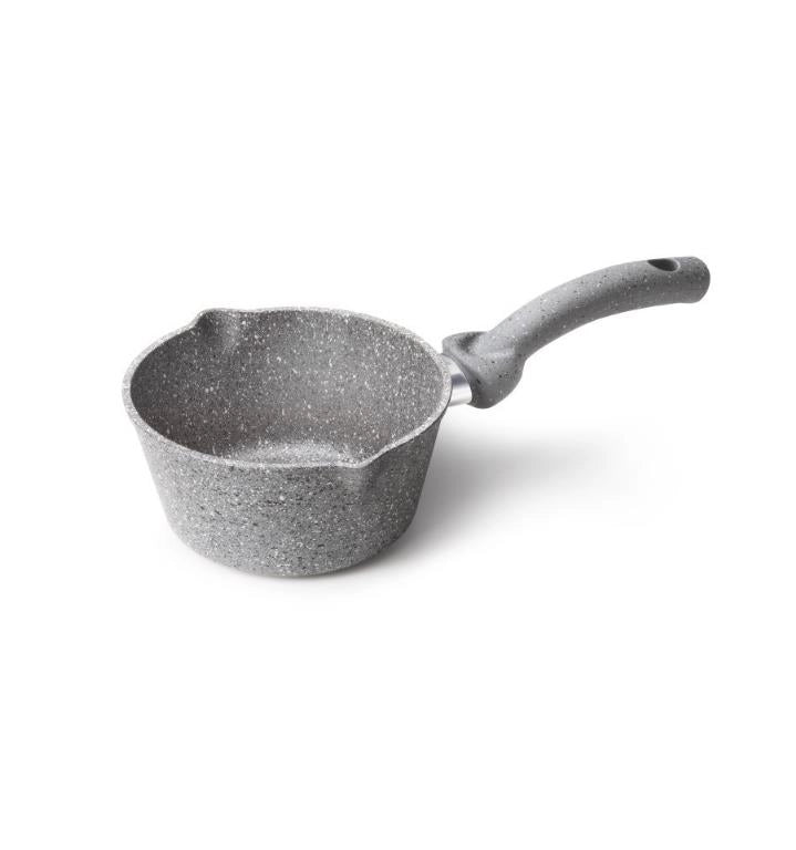 Casseruola Antiaderente 1 Manico 2 Becchi Cuore di Pietra 16 cm