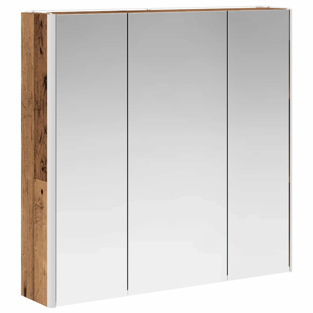 Mobiletto per specchio da bagno con lo scaffale Legno vecchio