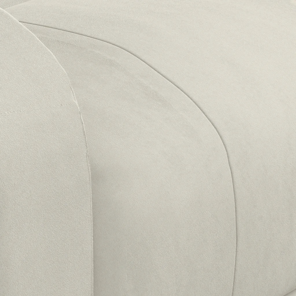 Poltrona Massaggiante Reclinabile Crema in Velluto cod mxl 48798