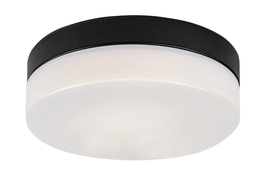 Plafoniera bagno Rabalux Gaelo Ø28 nero/bianco IP44 LED 18W
