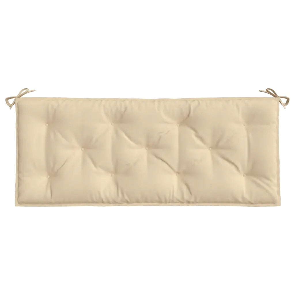 Cuscini Panca da Giardino 2 pz-Set di 2 Cuscini per panchina da esterno Beige 120x50x7 cm Tessuto Oxford