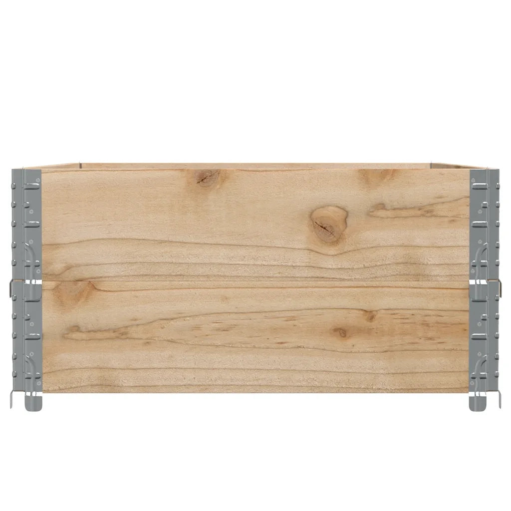 Paretali per Pallet 2 pz 120x80 cm in Legno Massello di Pino 4010275