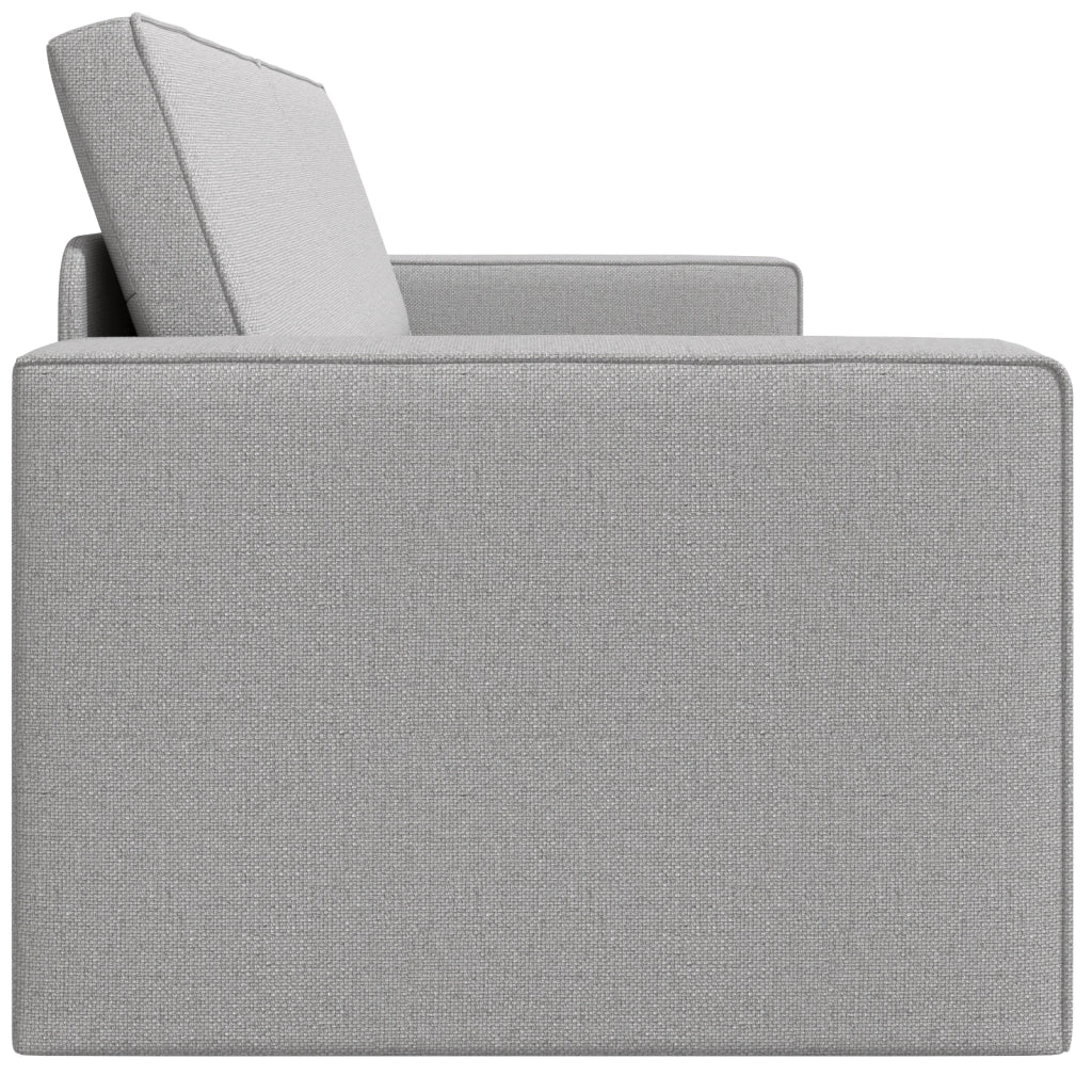 Divano Letto a Terra 2-in-1 Grigio Nuvola 245x150x60.5 cm Tessuto