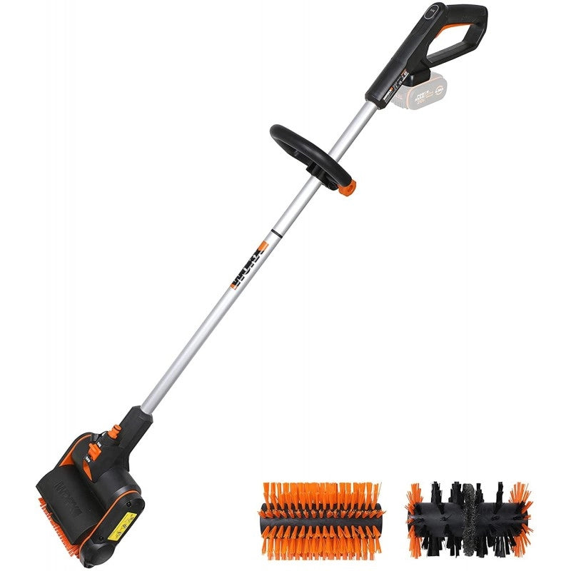 Lavapavimenti da Esterno a Batteria 20 Volt WG441E.9 con Spazzole Intercambiabili per Pulizia Terrazze e Giunti - Worx