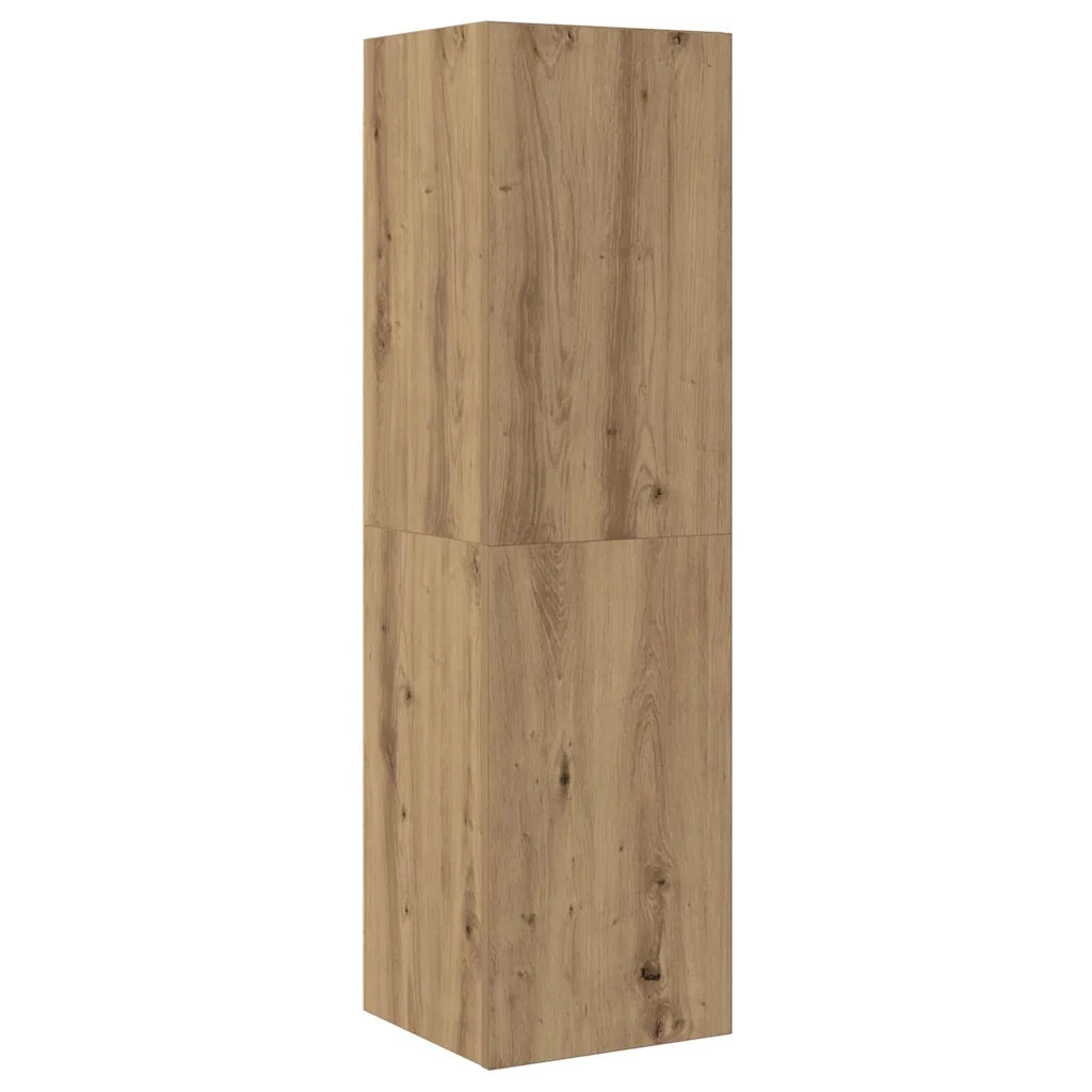 vidaXL Set di mobili TV 4 pcs rovere artigianale 200 x 30 x 30 cm