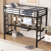 letto a castello metallo nero 90 x 200 cm