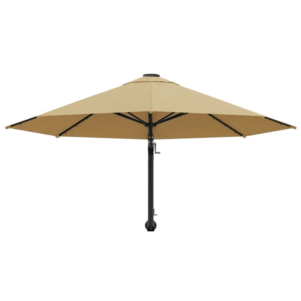 Ombrellone a Muro con Palo in Metallo 300 cm Grigio Talpa cod mxl 19240