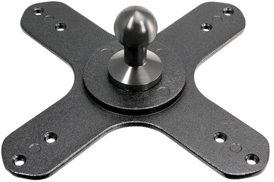 Adattatore di supporto VESA da 75/VESA 100 a 20 mm in acciaio nero (ap20mmvesa)