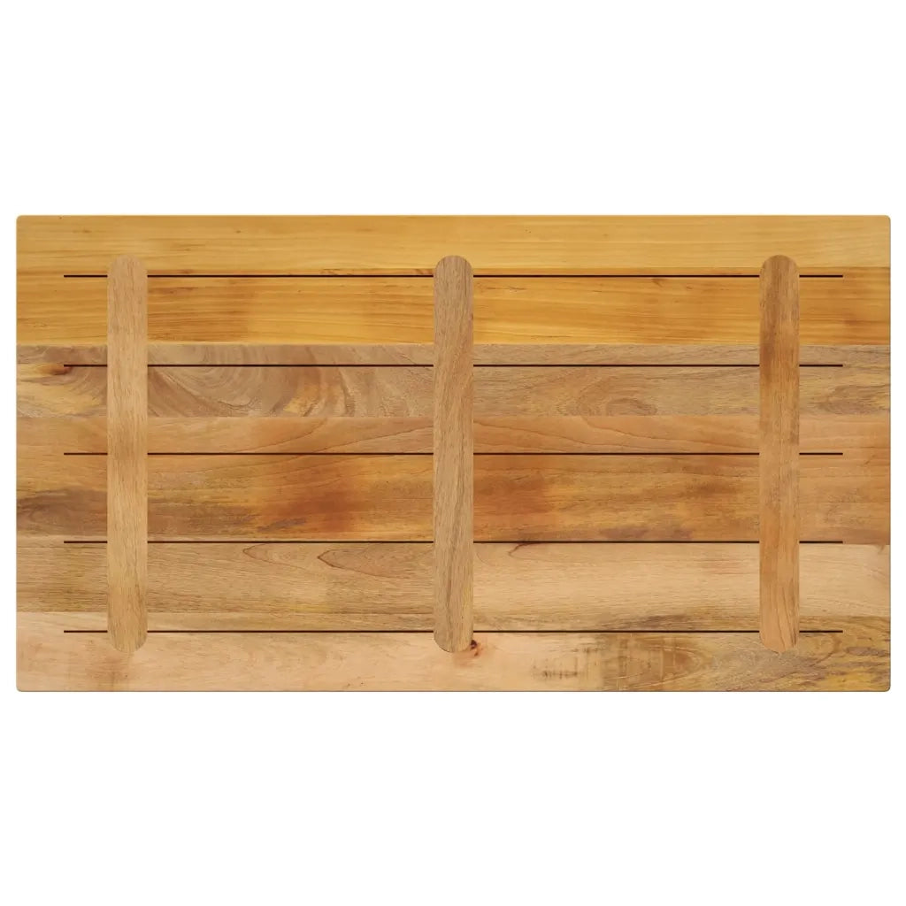 Piano per Tavolo 100x70x2,5 cm Rettangolare Legno Mango Grezzo 371346
