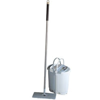 Lavapavimenti Doppio Secchio Separabile Pulizia Pavimenti Colore Grigio