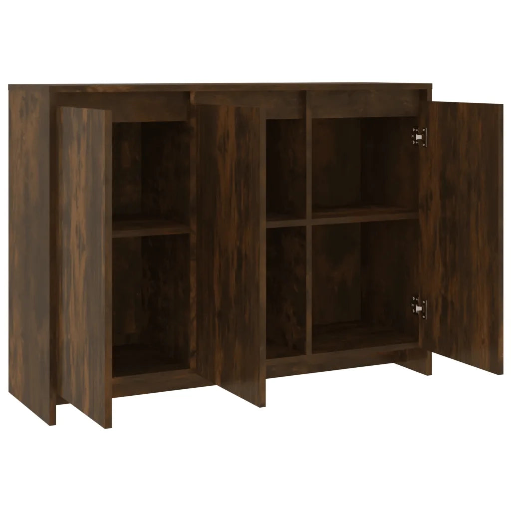 Credenza | Madia | Buffet da pranzo | Armadio da pranzo Rovere Fumo 102x33x75 cm in Truciolato
