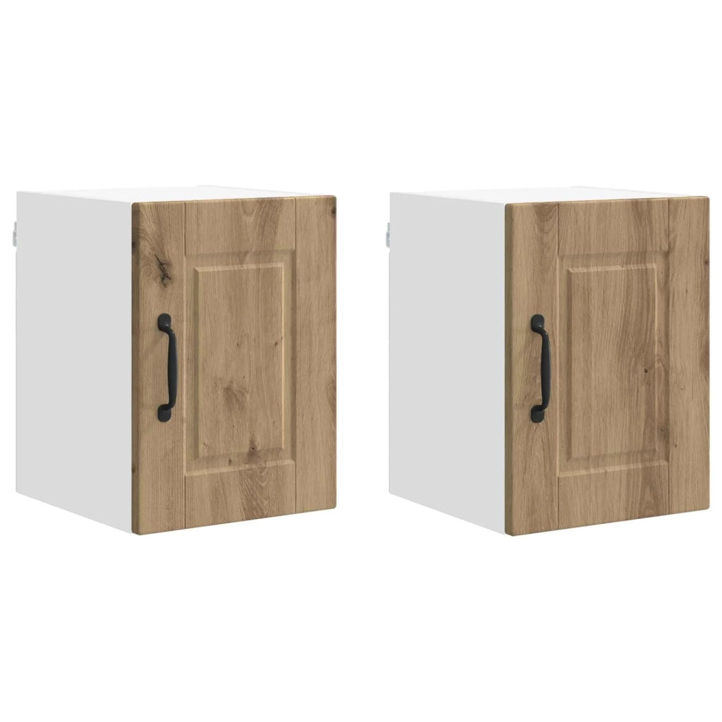 Armadietto a muro PORTO 2 pcs Rovere artigianale 885224