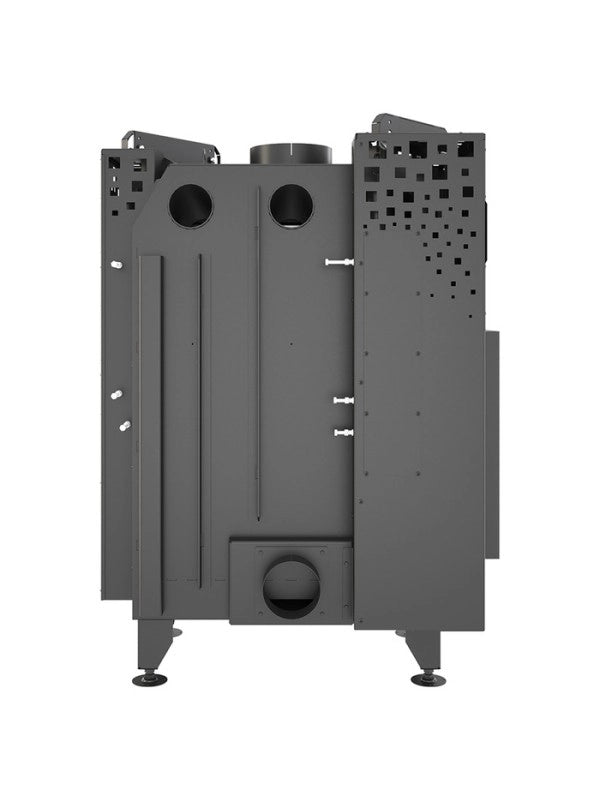 Caminetto ad angolo Nero Inserto Apertura sinistra Energy Up 75x50x47 (15,1 kW) ECO