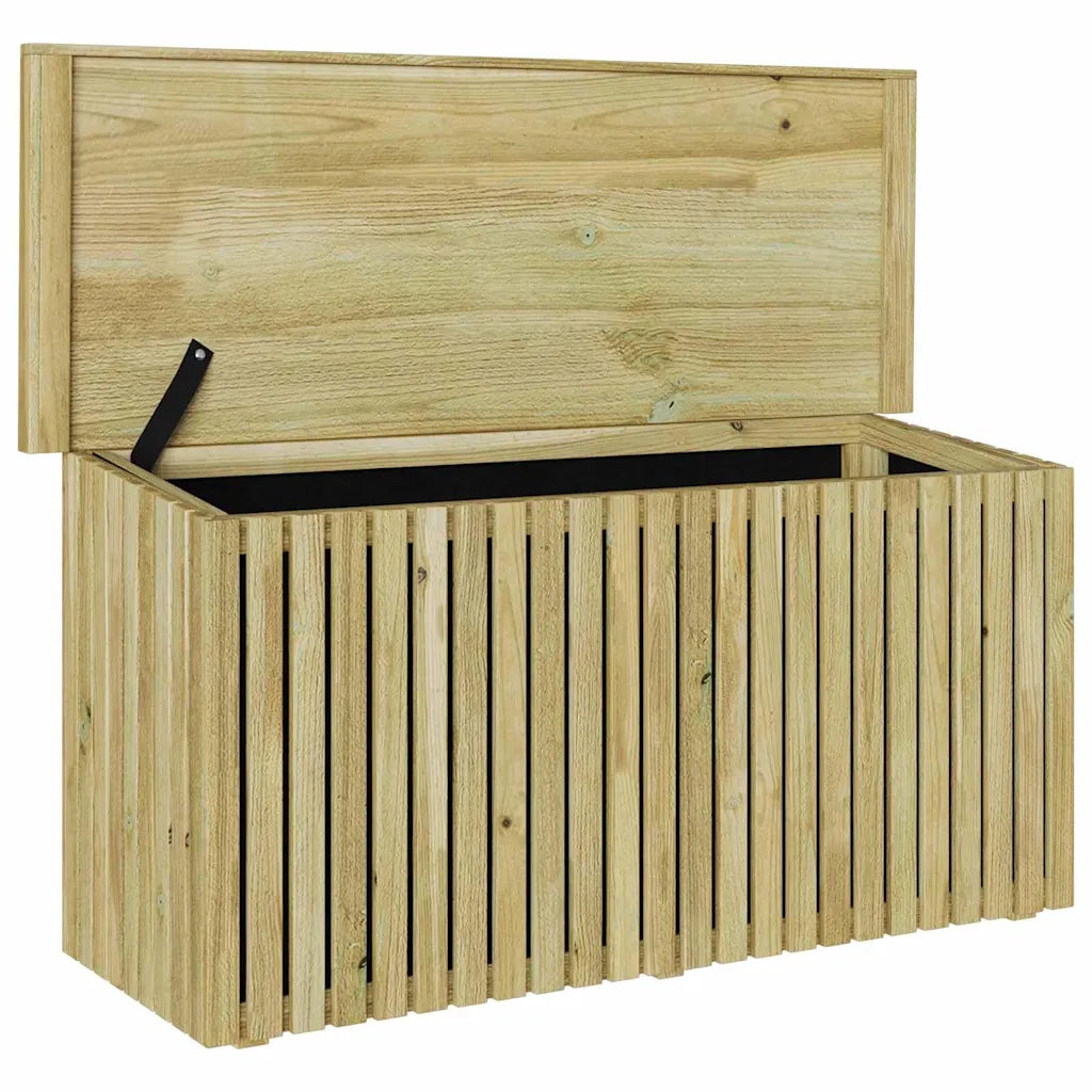 Scatola di Stoccaggio per Giardino Naturale 119 x 44 x 58 cm