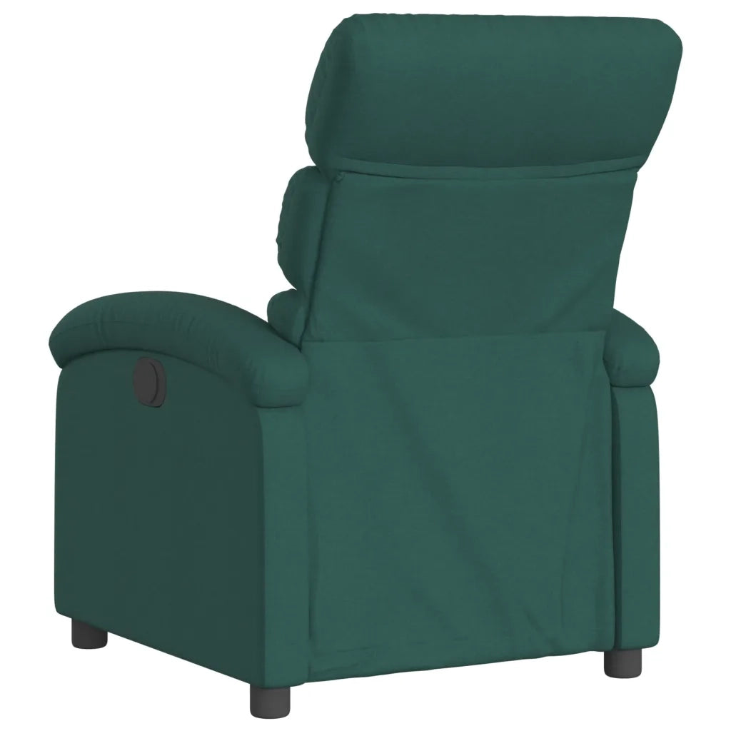 Divano Sedia-Poltrona reclinabile in Tessuto Verde Scuro 853485