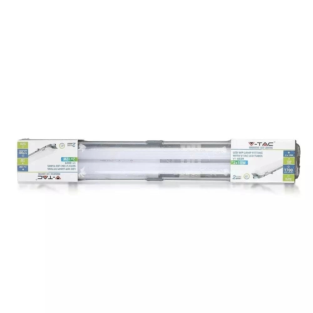 Plafoniera ermetica LED V-TAC VT-12023 2x18W IP64 4000K