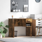 Scrivania con contenitore Rovere affumicato 90x49,5x75 cm Legno ingegnerizzato