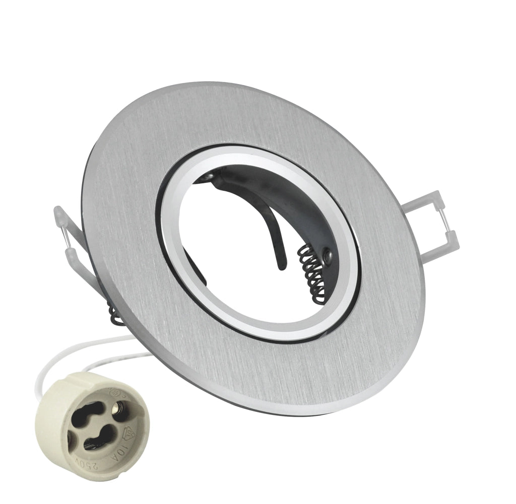 Faretto incasso Polux WEST OPAL alluminio argento GU10