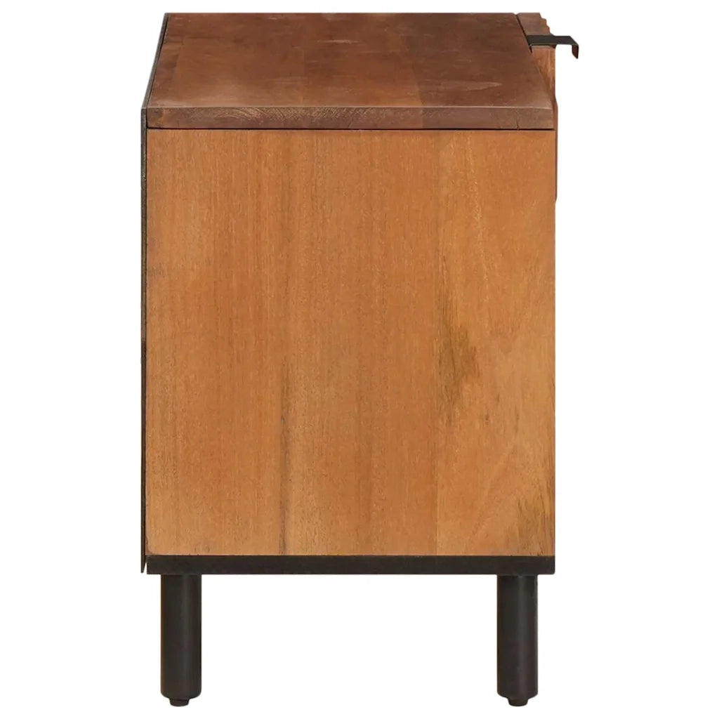 Mobile TV con porta Finitura Marrone Acacia 80 x 33 x 46 cm