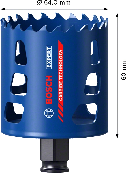 SEGA A TAZZA MULTIMATERIALE BOSCH EXPERT TOUGH MATERIAL D.64mm - 2608900430