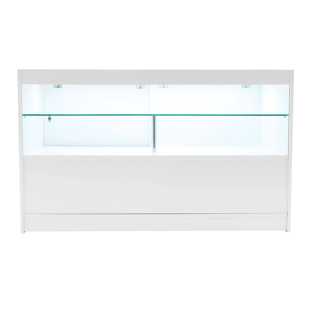 Set Banconi Bianco Eclipse LED 2 x C1500 LM60 TB60 con Serrature e Vetrina