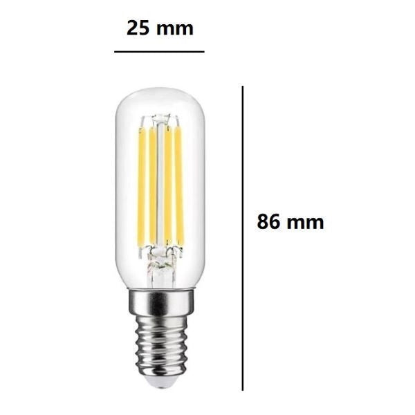 LAMPADINA TUBOLARE A LED 4W LUCE NATURALE 4000K 470 LUMEN E14 FAN EUROPE
