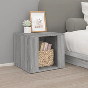 Comodino-Tavolino da notte Grigio Sonoma 41x40x36 cm in Legno Multistrato