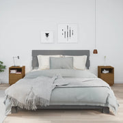 Comodini Miele 2 pz 40x34x55 cm in Legno Massello di Pino