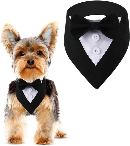 Cintura per cani con cravatta regolabile per piccoli, medi e grandi cani, abbigliamento formale per matrimoni e regali di compleanno