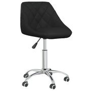 Sedia girevole da ufficio/sedia da studio/sedia da computer/sgabello/poltrona letto in similpelle nera 02_0024052