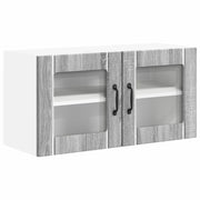 Mobile in vetro da parete LUCCA Grigio Sonoma 80 x 31 x 40 cm 884951