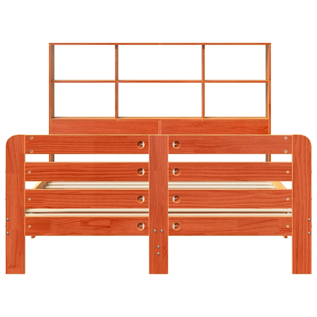 Letto senza Materasso Marrone Cera 120x190 cm in Legno di Pino 3309946