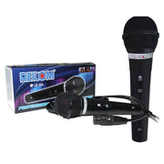 Trade Shop - Microfono Dinamico Unidirezionale Con Cavo Mono 2mt Karaoke Stereo Lb-108 -
