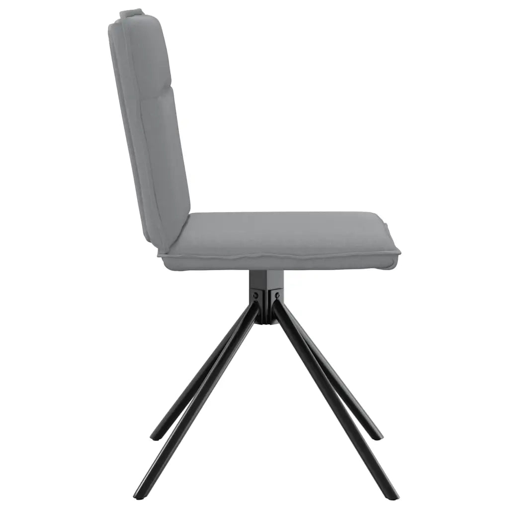 Sedie da Pranzo 4 pz Grigio Chiaro in Tessuto 3315332