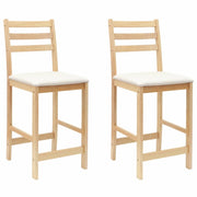 Sedie da pranzo 2 pz | Sedie da cucina Naturale 40 x 47,5 x 99,5 cm