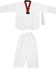 Uniforme Taekwondo Leggero per Bambini - Kit di Allenamento con Cintura - Abbigliamento Sportivo - Tela Ademabile di Alta Qualità