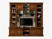 Libreria porta tv 8 porte arte povera in legno 250x60x240 - Mobili 2G