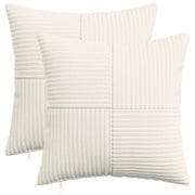 Federa 2 pcs ALMELO Crema 40 x 40 cm corduroy 914179