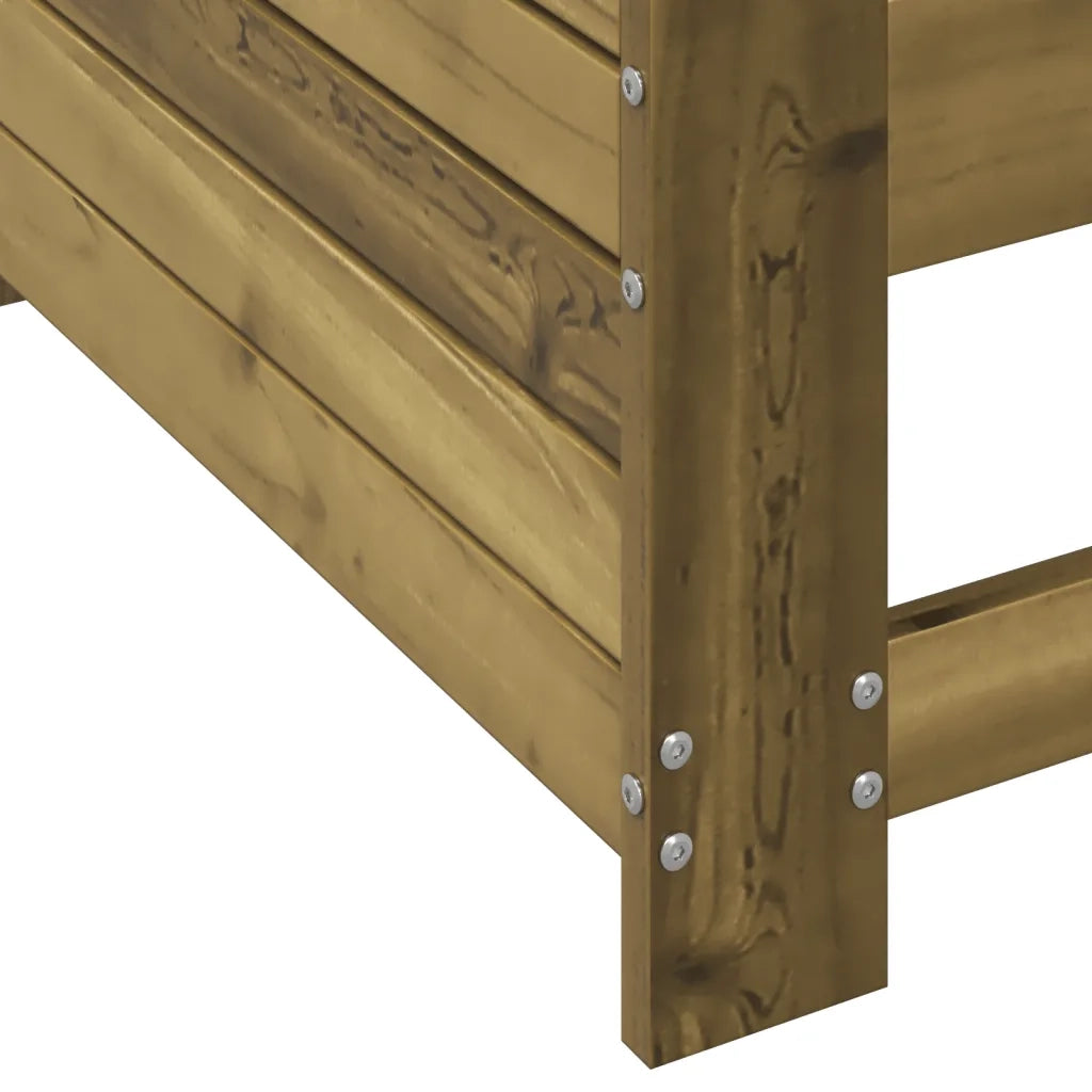 Divano senza Braccioli da Giardino-Sofa da Giardino-Divano da esterno 69x62x70,5cm Pino Impregnato