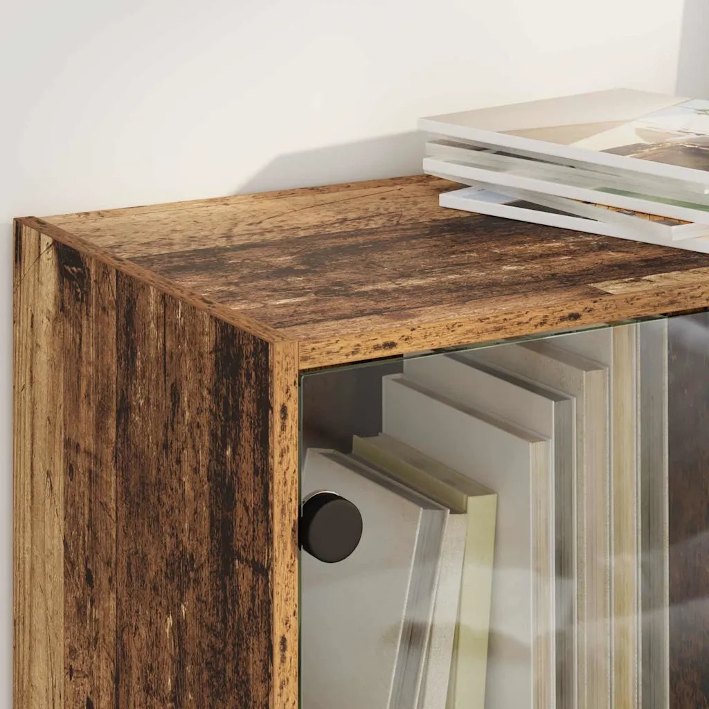 Credenza Legno vecchio 68 x 37 x 142 cm Legno multistrato