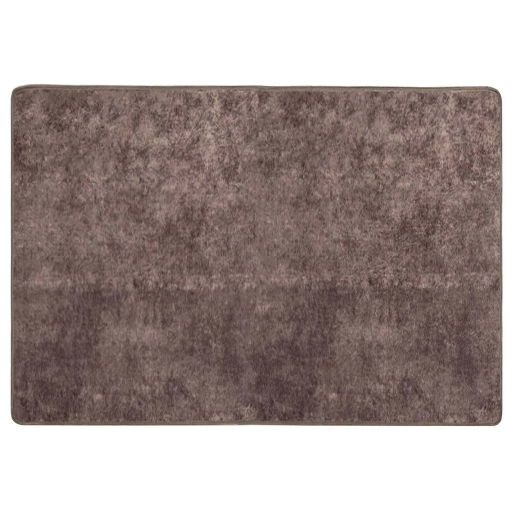 Runner Tappeto MARSA Grigio 100 x 150 cm Poliestere e PVC 42023198