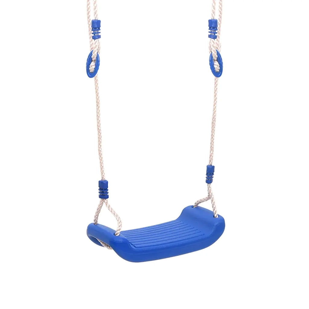 Seggiolini per Altalena con Corde 2 pz Blu 38x16 cm Polietilene 92306