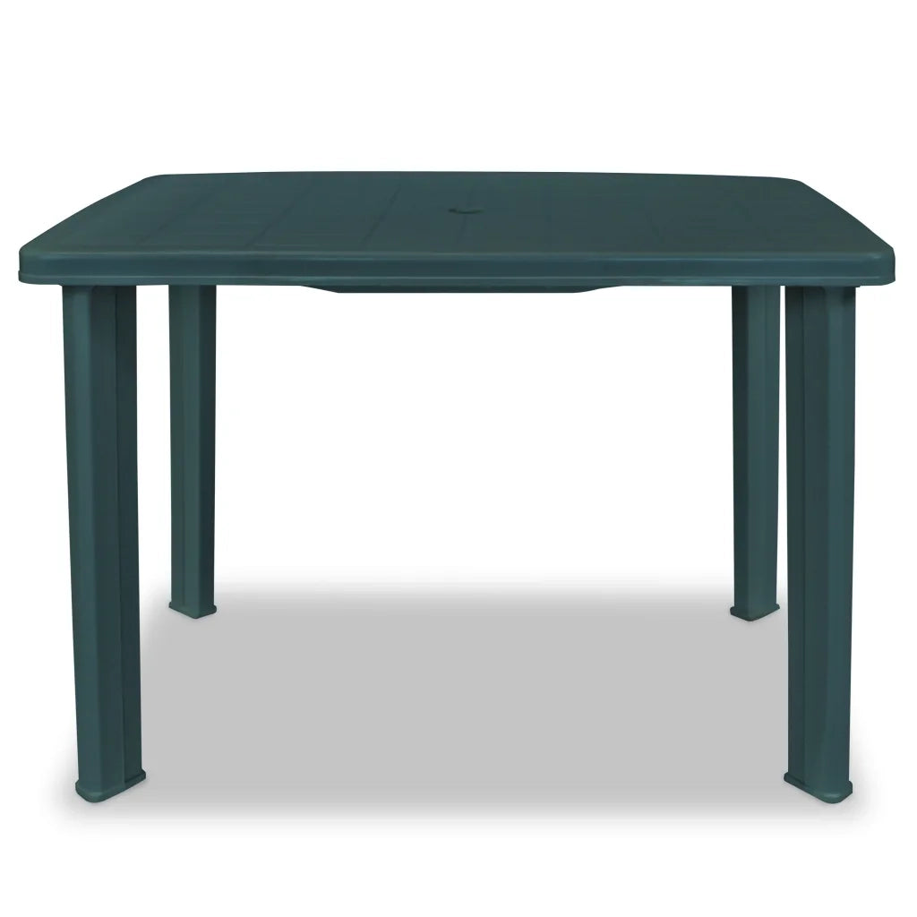 Tavolo da Giardino | Tavolino da esterno Verde 101x68x72 cm in Plastica